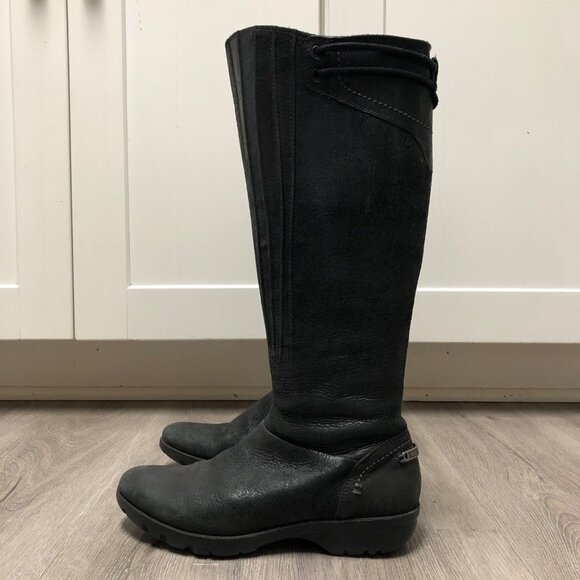 Merrell Women's Size 6.5 Black Leather 'Vera Peak' Boots Equestrian Riding Boots - Picture 1 of 8